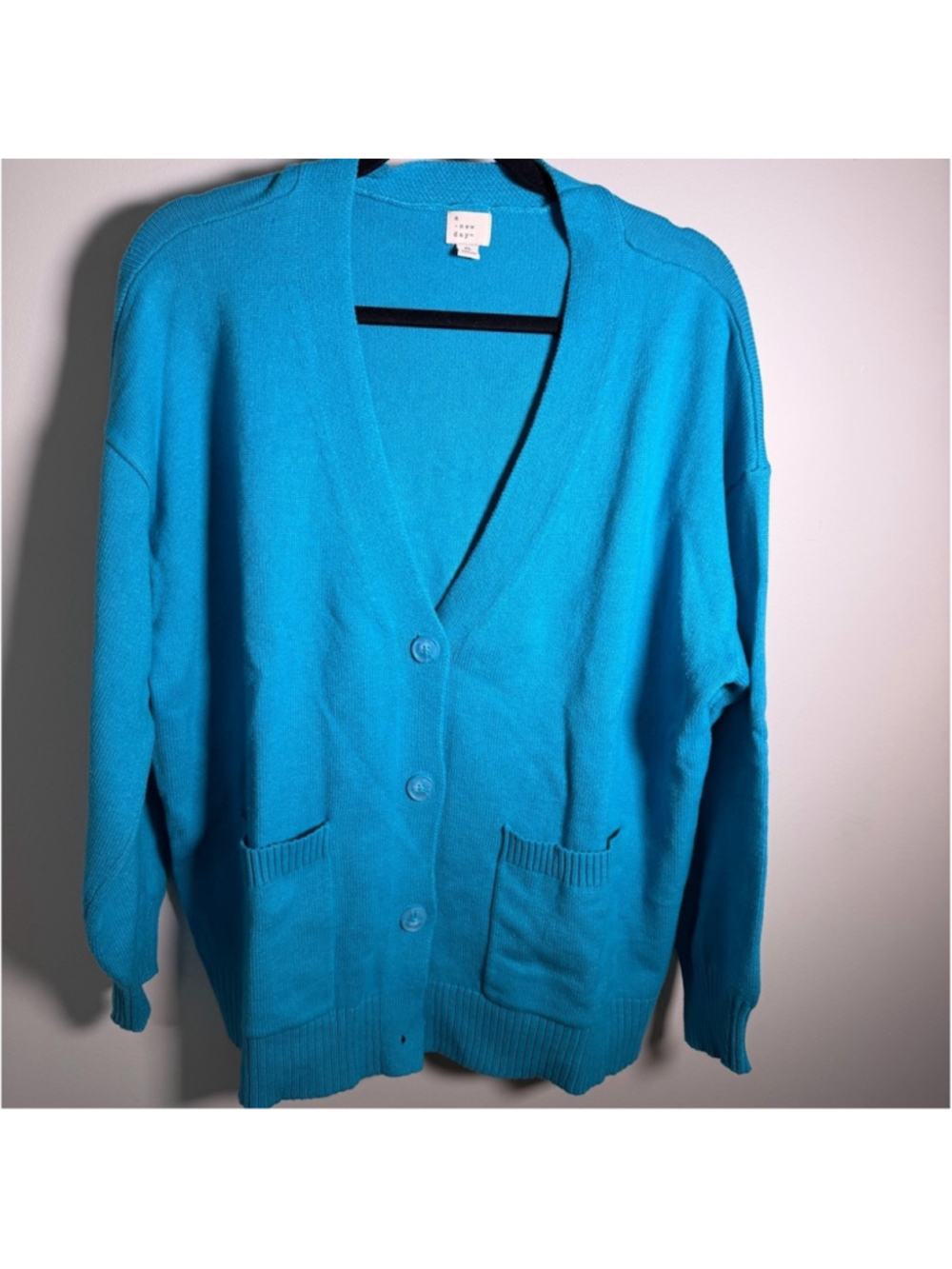 Bright Blue Cardigan Women's XL
